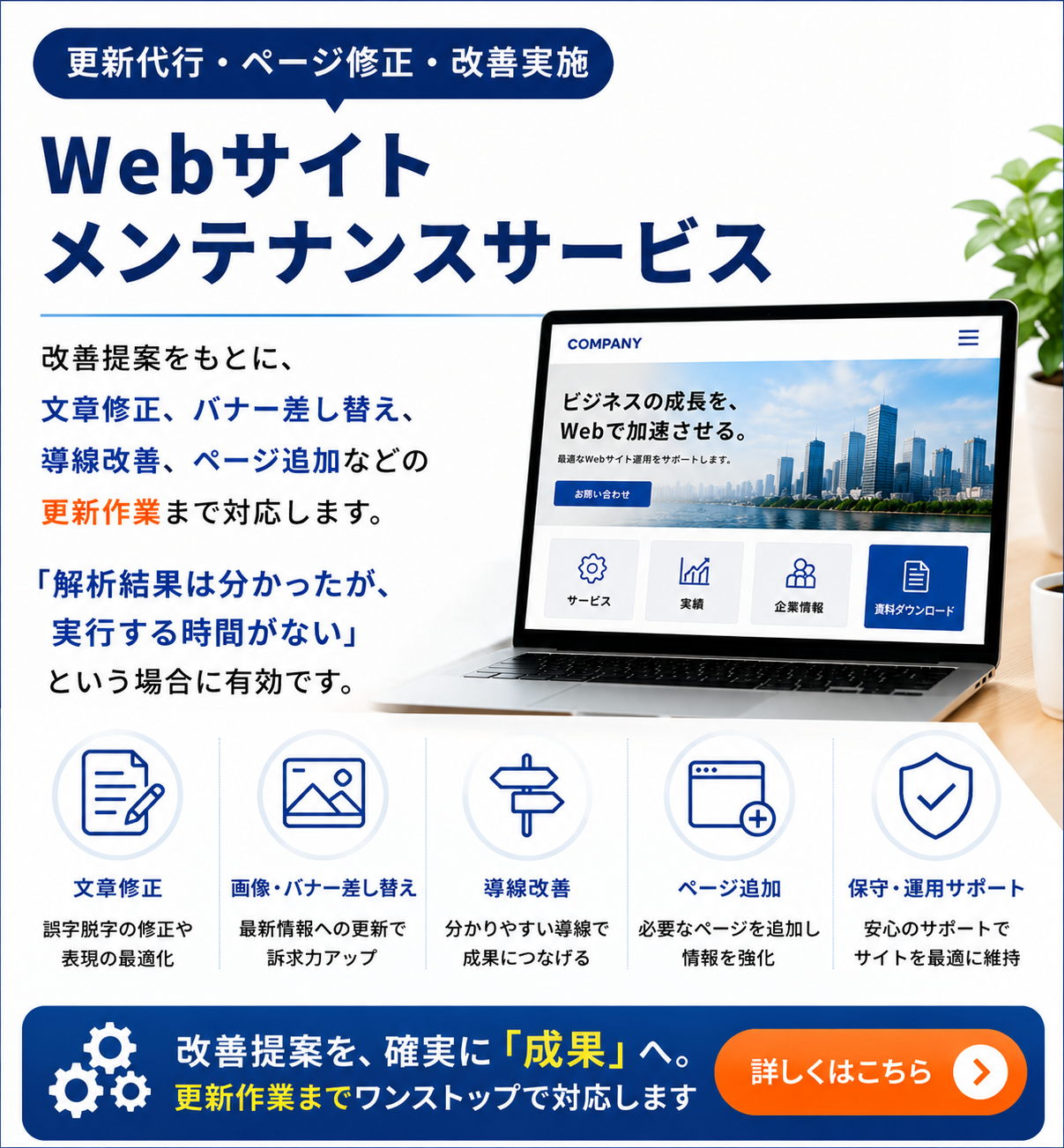 Webサイトメンテナンスサービス